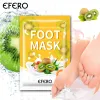 Kits Peeling Feet Masques Masques exfoliants Masque à pied pour les chaussettes de pédicure Retirer la peau morte du talon Humidité Pied Care 30pair = 60pcs