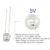 LED 5V 12V 5mm 3mm 비드 SMD F5 F3 모자/라운드 램프 딥 LED USB CAR LIGHT 흰색 빨간색 녹색 블루 옐로우 칩 10pcs