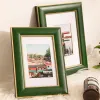 Frames Small Frame en bois carré Vintage Stand Luxury Photo Frame Plaque d'immatriculation Bilderrahmen Home Decoration GPF30XP