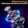 Dekompressionsleksak fidget spinnare Papa -mynt Push Card Stress Reliever Toys Metal Fingertip Gyroscope Spinning Top Desk EDC For Adults Kids Gift D240425