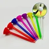 50 Pcs Golf Tees Cup-Shaped Plastic Durable Mixed Color Available Auxiliary Practice Golf Accessories Supplies