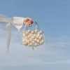 Umhängetaschen Luxus handgefertigte Frauen Perlen Perlenkasten Abend Perlen Handtasche Clutch Totes Lady Hand Frau Geldbörse Marke