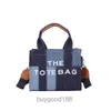 Designer Women's MC Tote Bag Denim Tote med fashionabla kontrasterande färg Patchwork Handväska Väskor stor kapacitet trendig en axel crossbody