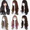 The Beginners Guide to Buying the Best Wigs Online in 2024 Fashionable womens wig with straight bangs large waves long curly hair whole head cover 60cm 240g