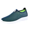 Fitness schoenen 2024 Fashion heren Leisure Sneakers Casual wandelmaas Ademend slip op Loafers Sport