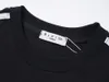 New Mens 여자 줄무늬 티셔츠 100% 면화 파리 패션 브랜드 편지 자수 짧은 슬리브 티 탑 느슨한 t 셔츠