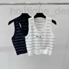 Tank da donna camis designer marchio alta versione 24 estate New M Family Stripe Slim Fit Top top per donne Skhu