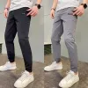 Pants Men's High Stretch Multipocket Skinny Cargo Pants Multipocket Sweatpants Solid Color Casual Work Outdoor Joggers Trousers