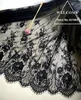 eter Clothing lace fabric accessories black eyelash lace high-end custom fabric width 150CM 240417