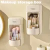 Opbergdozen roteren make-up borstel container multifunctionele houder stofdichte organizer voor huis slaapkamer dressoir