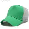 Kapity hurtowe i sprzedaż detaliczne czapki z kapeluszami unisex baseballowe czapki męskie i żeńskie czapki kierowcy ciężarówki reklamowe czapki kreskówkowe 5 siatki Q240425