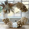 Party Decoration Balloon Arch Stand Backdrop Drape Bakgrundsdörr Ound Wedding Bracket Circle Metal Frame Kit Garden Tropical Garland Round