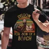 Men's T-Shirts Vintage Dutch and Dillon Handshake Shirt You Son Of A B tch T shirt 80s Movie Tee Funny Gift Idea OS2002010 T240425