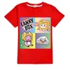 T-shirts Kawaii Boys T-shirt Cartoon Lanky Box Cute Print Short Sleeve Girls Clothes Summer Casual Fashion Funny Cotton Children Tops TeeL2404