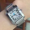 Tarcza robocze Automatyczne zegarki Carter Women Watch 28 mm mechaniczna precyzyjna stalowa wodoodporna wodoodporna nowa W51002Q3