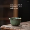 Tasses de thé à la main rétro à la main en céramique maître tasse créative Lotus Leaf XH192