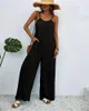 Kobiety Jumpsuits Rompers 2024 Spring/Summer Womens Digital Printing Gradient Slevelaless Casual Bag Scossuit Y240425