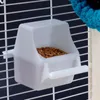 Andere vogelbenodigdheden 4 stks Feeder Bowl Papegaai kooi voeding voedsel plastic beker kopjes kommen water kook eetbakje dish dish wilde feeders voor buitenshuis
