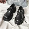 Lässige Schuhe Herren arbeitende Leder Schnürung atmungsaktivem Retro Schwarz für Männer Outdoor -Plattform Zapatillas Hombre