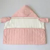 set inverno addensare il passeggino per bambini coperta vento in pile calda coperta per neonati avvolgimento per cumerazione neonati per carrello da letto con cappuccio