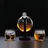 Whisky Decanter Globe Wine Aerator Glass Feia veleiro dentro de cristal com licor de madeira fina para Vodka Cup Gifts 240419