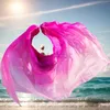 Stage Wear Belly Dance Dance Silk VEILS Accessori rave rave per le prestazioni del gradiente tinto a mano al 100% Costumi veli di seta reale D240425