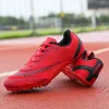 Stövlar Nya män Spår Field Events Cleats Sprint Shoes Athlete Short Spikes Running Sneakers Training Racing Sport Shoes Storlek 3645