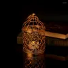 Kerzenhalter hochwertiger Hohlhalter Teelicht Candlestick Hanging Lantern Vintage Bird Cage 3 Farben