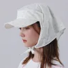 Visors Flower Printing Headscarf Caps Fashionable Sun-Proof Breathable Sunshade Cap Foldable Korean Versatile Sun Hats Ladies