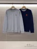 Mens Sweaters Spring and Autumn Crewneck Letter brunello Pullover cucinelli Gray Navy Blue
