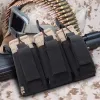 Holsas Tácticas Molle Magazine Poleador Open Top Single Double Triple Rifle Pistol Mag Carrier para M4 M16 AK AR Glock M1911 9 mm