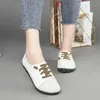 Chaussures décontractées en cuir authentique Mère Mother Madiennes Walking Soft Flats Mood Ballerina Trainers Lacet Up Moccains Zapatos Para Mujeres