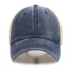 Ball Caps Vintage вымытый расстроенные бейсбольные шапки Мужчины сетчатой шляпу для грузовика.