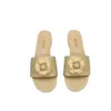 슬라이드 Miui Chenel Sandals Chlooe Mountain Comellia 여름 풀 가죽 2cm 슬리퍼 C 꽃 캐주얼 아웃복