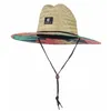 Fashion Lifeguard Hat Pagning Weave Lady Summer Beach Sun Stampa per esterni larga Panama taglia 5760 cm 240415