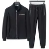 Designer set hoodie jacka sport kostym mens byxor 2024 casual svart grå färg sportbyxor fitness kläder mens hög kvalitet flerstorlek tillgänglig FZ2404252