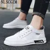Casual Shoes White Leather Men Sneakers High Quality Running For Man 2024 Zapatillas Hombre Sapato