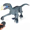 Elektrisk fjärrkontroll Walking Dinosaur Toys for Kids Boys Girls Simulation Rocking RC Toy With Lights Sound 240417