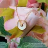 Designer trend Carter circular amulet necklace with niche design light luxury and fashionable high-end Fritillaria accessories collarbone chain