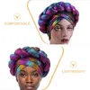 Beralar çiçek başı Afrika şapkası dekore etmek Bayan Polyester Spandex Elastik Türbanlar Kadınlar için