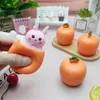 Dekompressionsleksak Squeeze Toys Carrot Rabbit Cup Fidget Toys Bunny Stress Relief Sensory Toys For Autistic Children Adult Anxiety ADHD Party Favor D240425