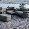 Matratzen im Freien aufblasbare Sofa mit Luftpumpe Doppelcamping Lazy aufblasbarer Sofa -Stuhl hohe ladebärkere tragbare Luftmatratze Wolfaceface