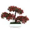 Fiori decorativi ganoderma albero pino simulazione fiore pianta artificiale bonsai falsa pista verde piante ornamenti tavolo decorazione top decorazione