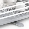 Cuisine Storage Home Aluminium Plat Drying Rack Apartment Bowl Table Vole de table Daining Organizer Dishes Holder Stand