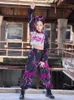 Stage Wear Modern Dance Performance K-pop Stage Outfit Runway Show Wear Hip Hop Clothes For Girls Kids Jazz Dance Costume Black Purple d240425