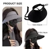 Boinas Unisex Sports Sun Visor Roll-Up Caps Sunshade con correas para pescar caminatas para acampar