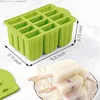 Outils de crème glacée 2014 NOUVEAU SILICONE POPSICLE MOULLE 12 FABRICANT CUBE AUTO-MADE DIY FACILLE À LIBRIER BPA GRATUITE CRÈME populaire avec 50 bâtons Q240425