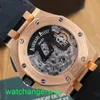 AP Crystal Wrist Watch Flywheel Royal Oak Offshore 26288of.OO.D002.Cr 18K Rose Gold Manual Mechanical Male Watch