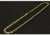 Cavo di caffè in acciaio inossidabile Coffee Gold Colore in argento Collana placcata e bracciali gioielli Set Street Style 22Quot Wmtdny Whole204874313