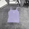 Women's Tanks & Camis designer brand 24 Summer New p Family Sparkling Silk Embroidery Letters Fashionable and Sexy Knitted Suspender Tank Top for Women RKM7